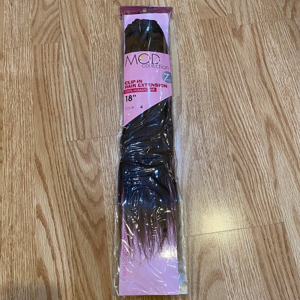 #72 18" MODERNE CLIP IN 100% HUMAN HAIR EXTENSION - Picture 3 of 4